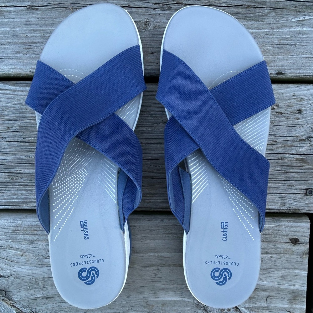 Clarks Women's Cloudstepper Arla Elin Slide Sandal (size 12)